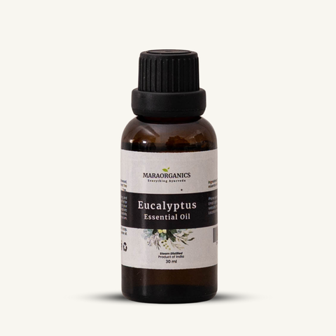 Eucalyptus-Essentail-Oil 30Ml- a refreshing and uplifting aroma that invigorates the senses - By Mara Organics