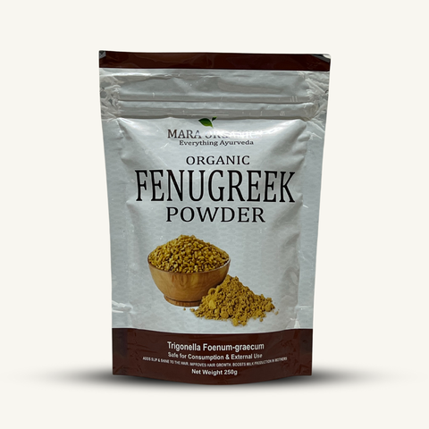Fenugreek-Powder-250G-support hormonal balance, especially in women - By Mara Organics