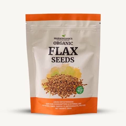 Flax-Seeds-250G-may support hormonal balance and act as antioxidants- By Mara Organics