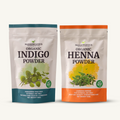 Henna-Powder-&-Indigo-Powder 100G-Of-Henna-Powder-&-100G-Of-Indigo-Powder -long term use of Indigo powder reverses premature graying- By Mara Organics