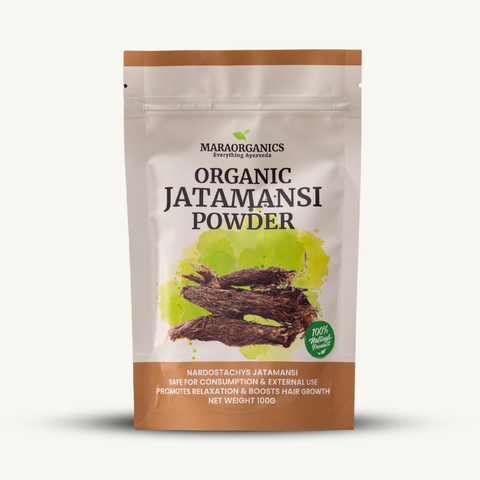 Jatamansi-Powder-100G -reduce dandruff, hair thinning, and split ends -  By Mara Organics