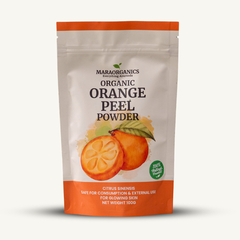 Orange-Peel-Powder-100G-Brighten and even skin tone naturally- By Mara Organics