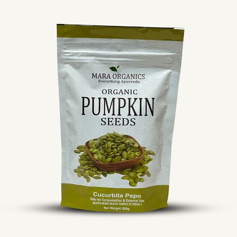 Pumpkin-Seeds-200G-Supports prostate health and urinary function in men -By Mara Organics