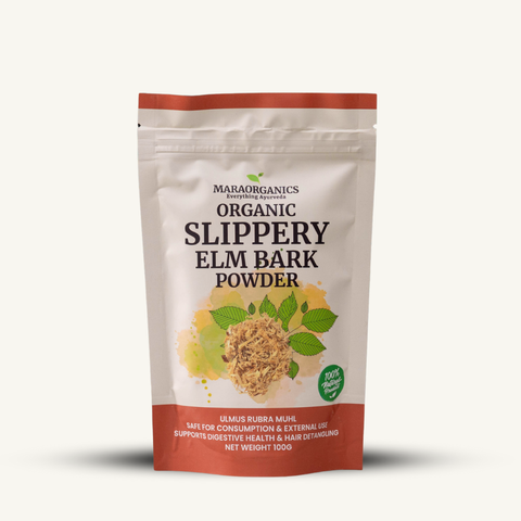 Slippery-Elm-Powder 100G-(Premium)  Slippery Elm Powder: Soothe Digest By Mara Organics