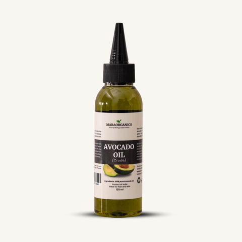 Avocado-Oil-Crude 125Ml  Strengthens hair strands, reduces breakage, By Mara Organics