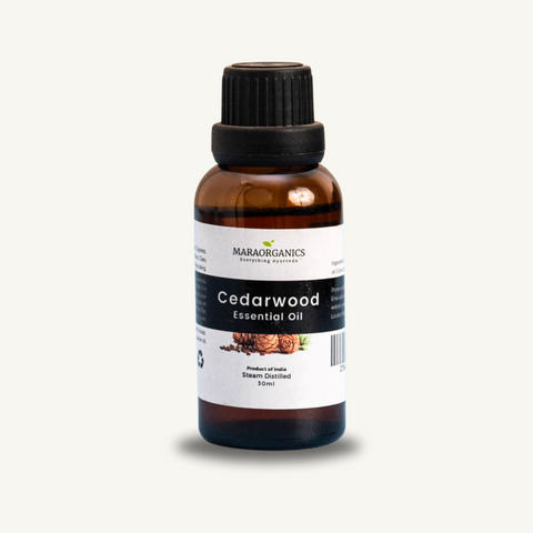 Cedarwood-Essential-Oil 30Ml  clarify oily or acne-prone skin- By Mara Organics