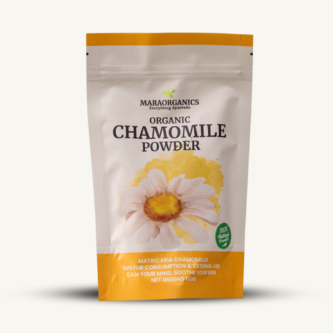 Chamomile-Powder 100G  soothe the digestive tract and help relieve mild bloating or cramps -By Mara Organics