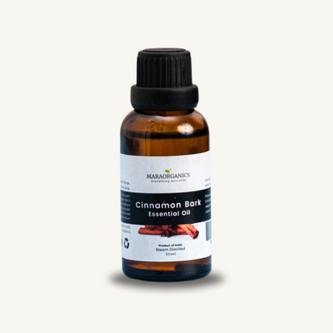 Cinnamon-Bark-Essentail-Oil 30Ml  help with cold symptoms when used in chest rubs or diffusers -By Mara Organics
